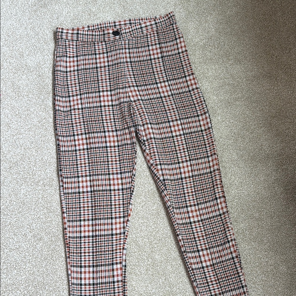 Free People plaid legging trouser vintage